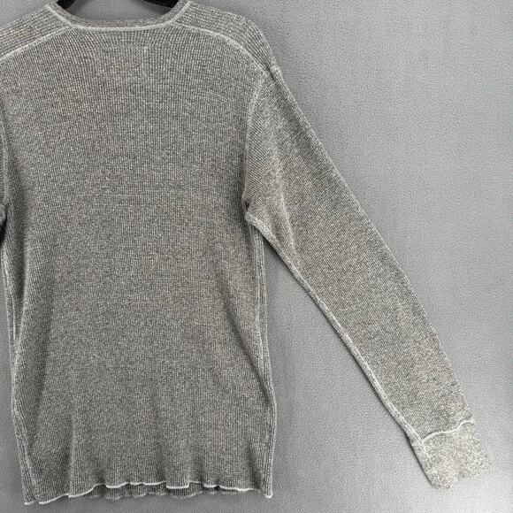 Roots x Tom Thomson Long Sleeve Thermal Mens M Gray Canada Outdoor Cotton Blend - Picture 7 of 13